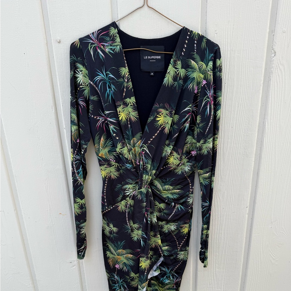 Le Superbe Tropical Print Mini Dress Spring Break